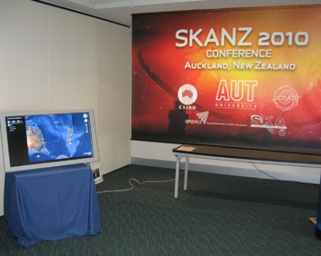 SKA Conference with our App Google Earth on Large Multitouch